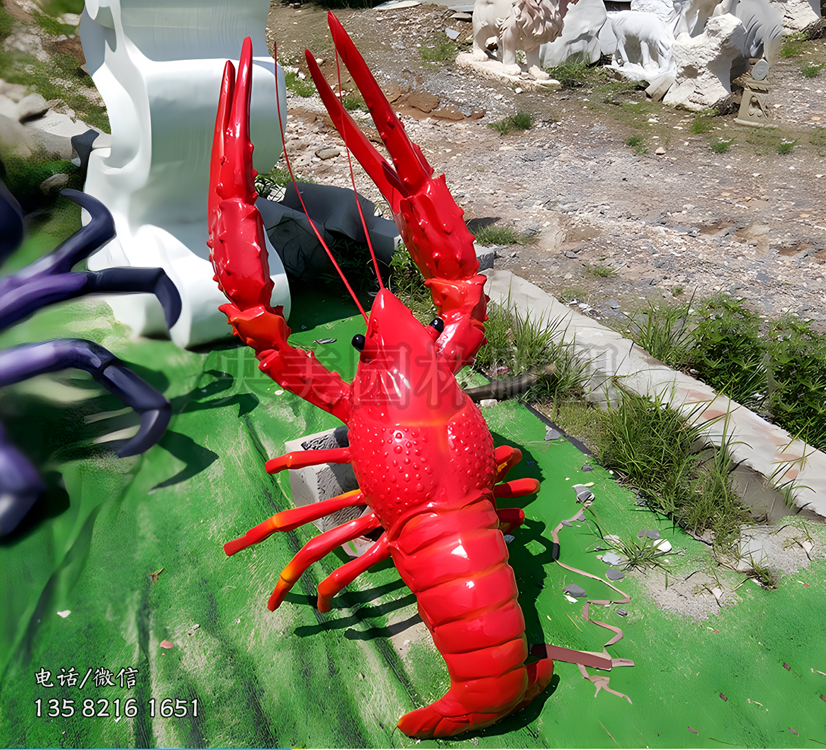 玻璃鋼仿真龍蝦造型