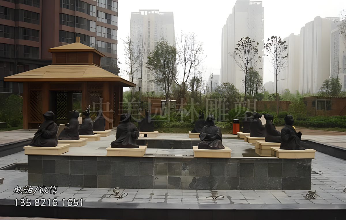 水景裝飾十二生肖銅雕塑