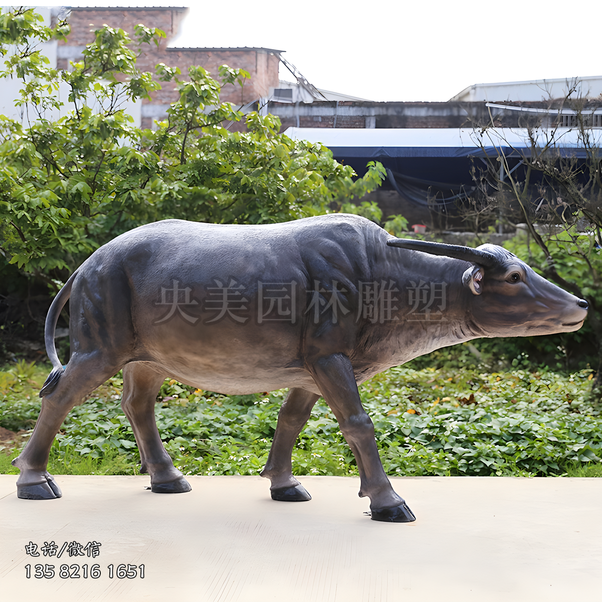 仿真水牛玻璃鋼雕塑