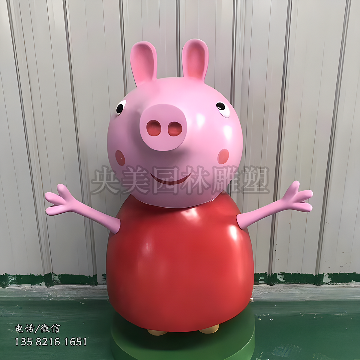 卡通動(dòng)漫佩奇雕塑