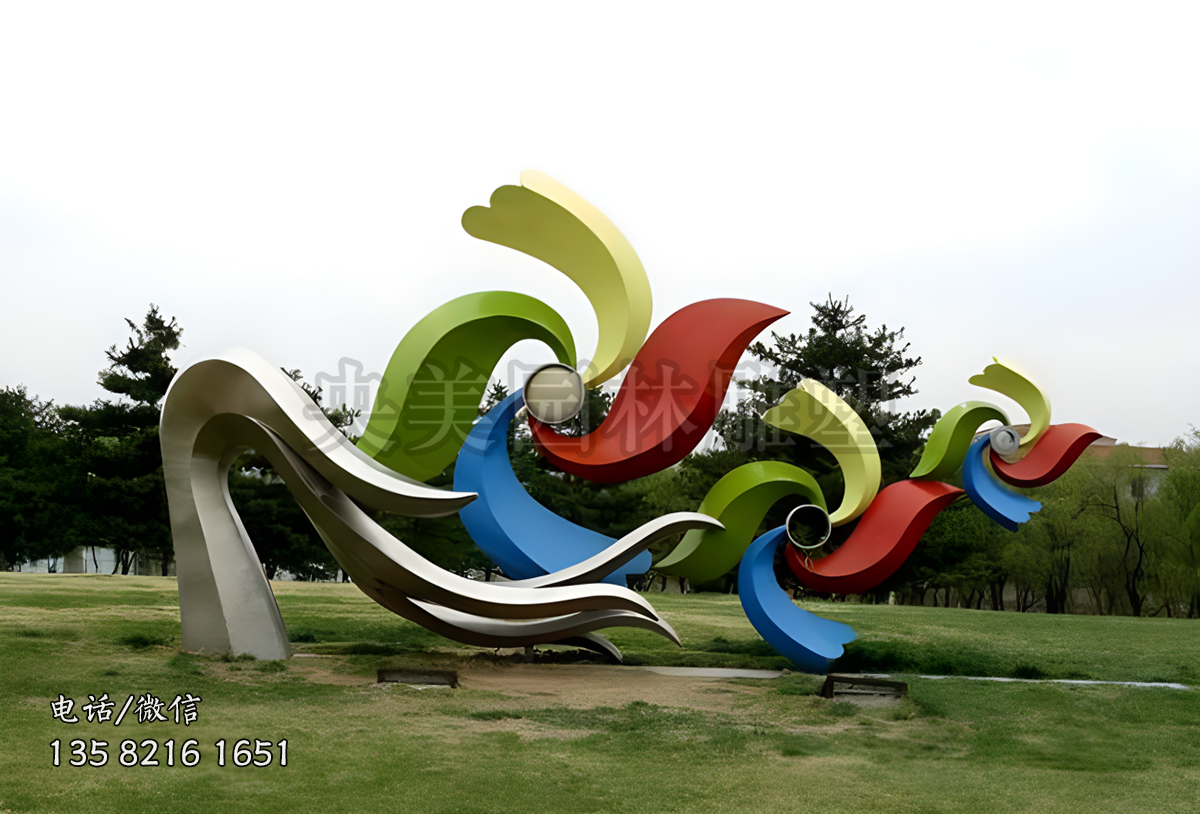 風(fēng)車(chē)造型創(chuàng)意花朵雕塑