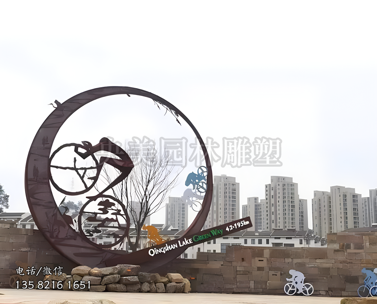 自行車景觀雕塑