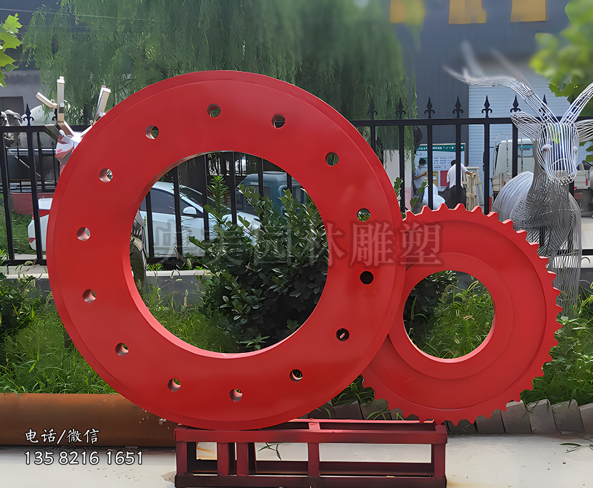 不銹鋼聯(lián)動(dòng)齒輪雕塑
