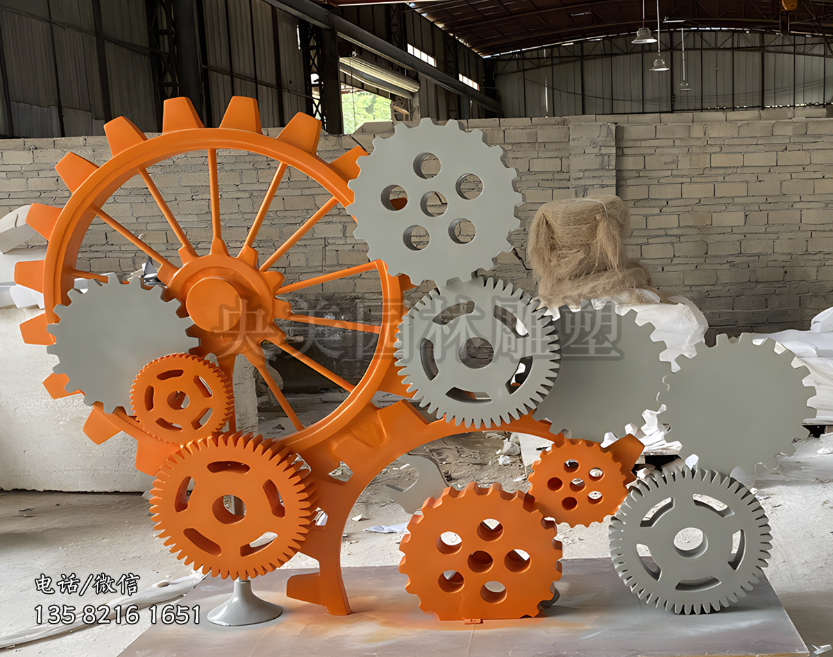不銹鋼齒輪造型雕塑