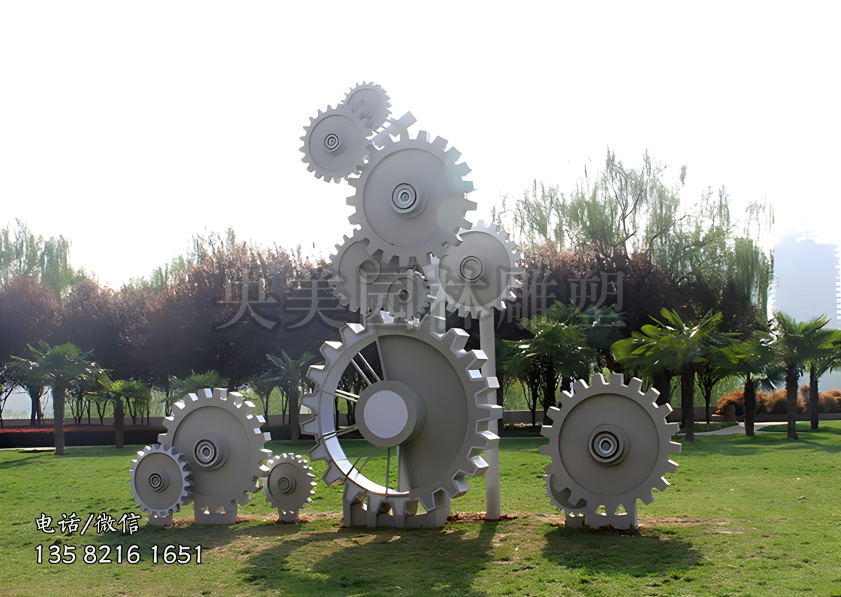 齒輪雕塑擺件