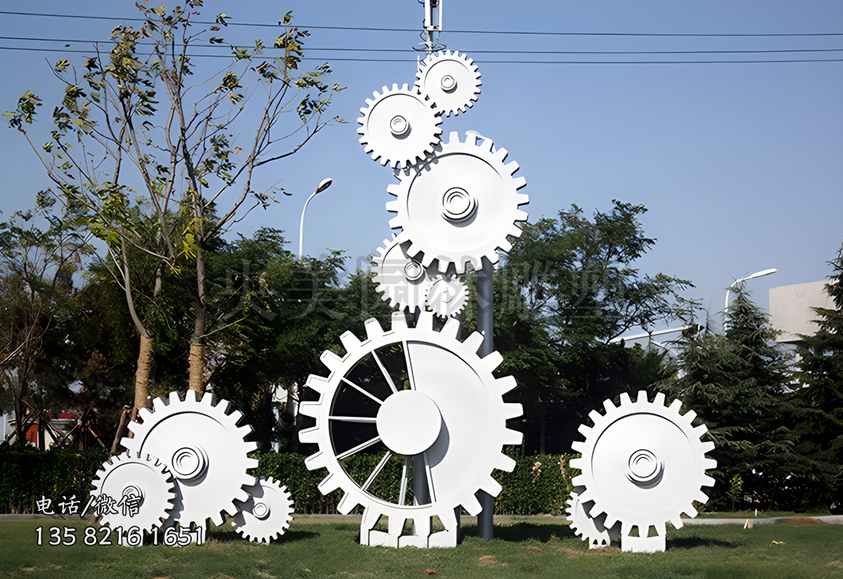 齒輪造型雕塑擺件