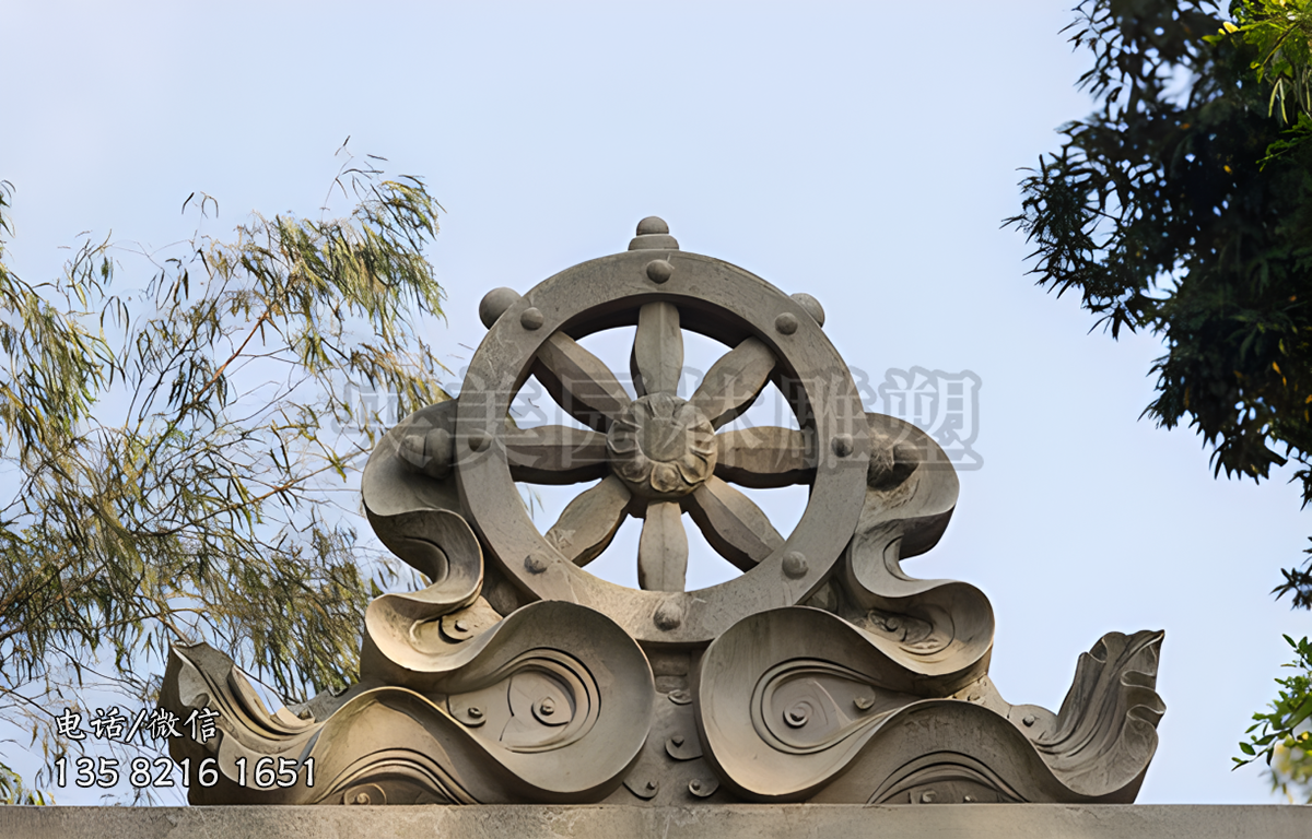 大理石船舵景觀石雕