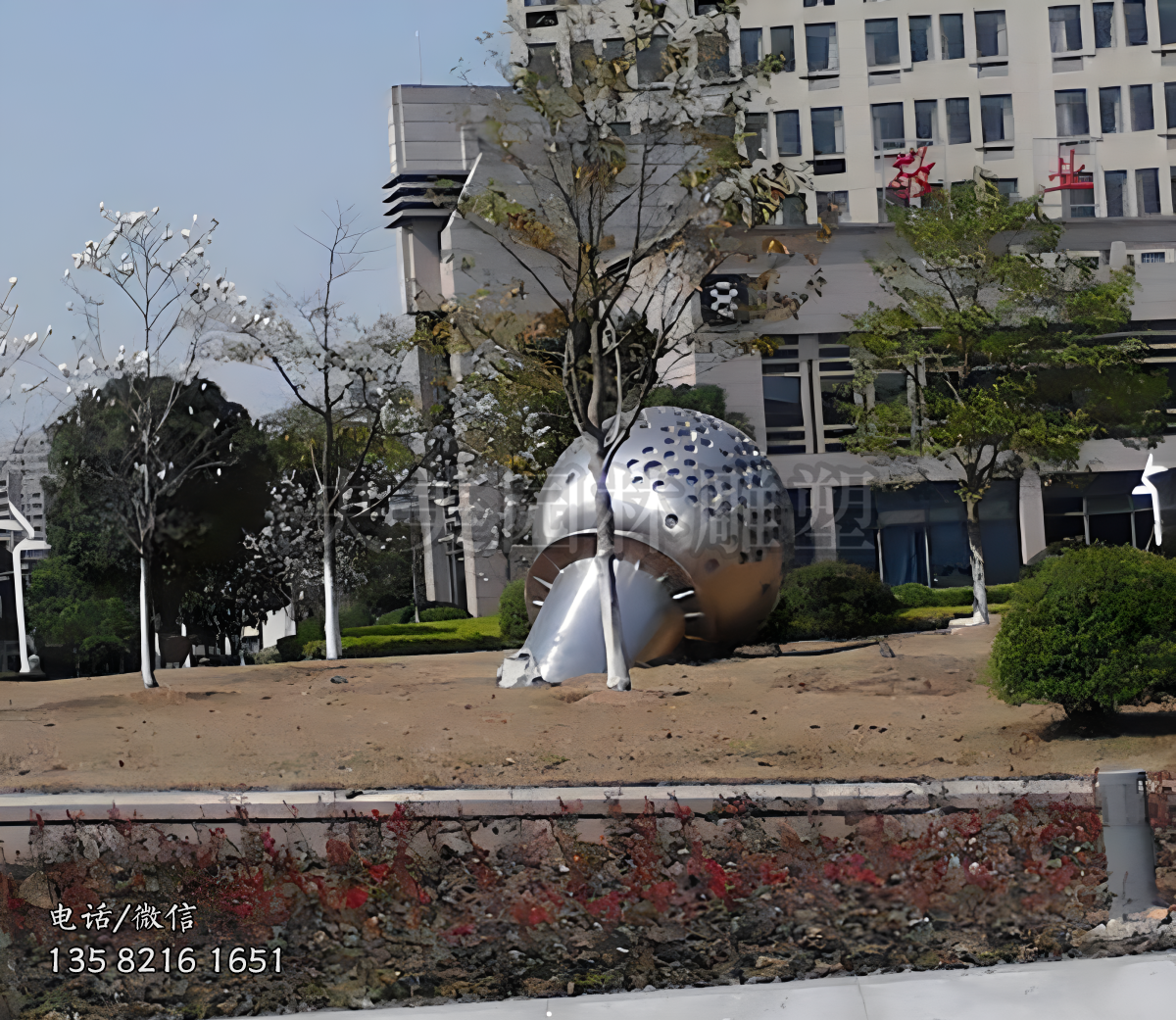 創(chuàng)意不銹鋼話題雕塑擺件