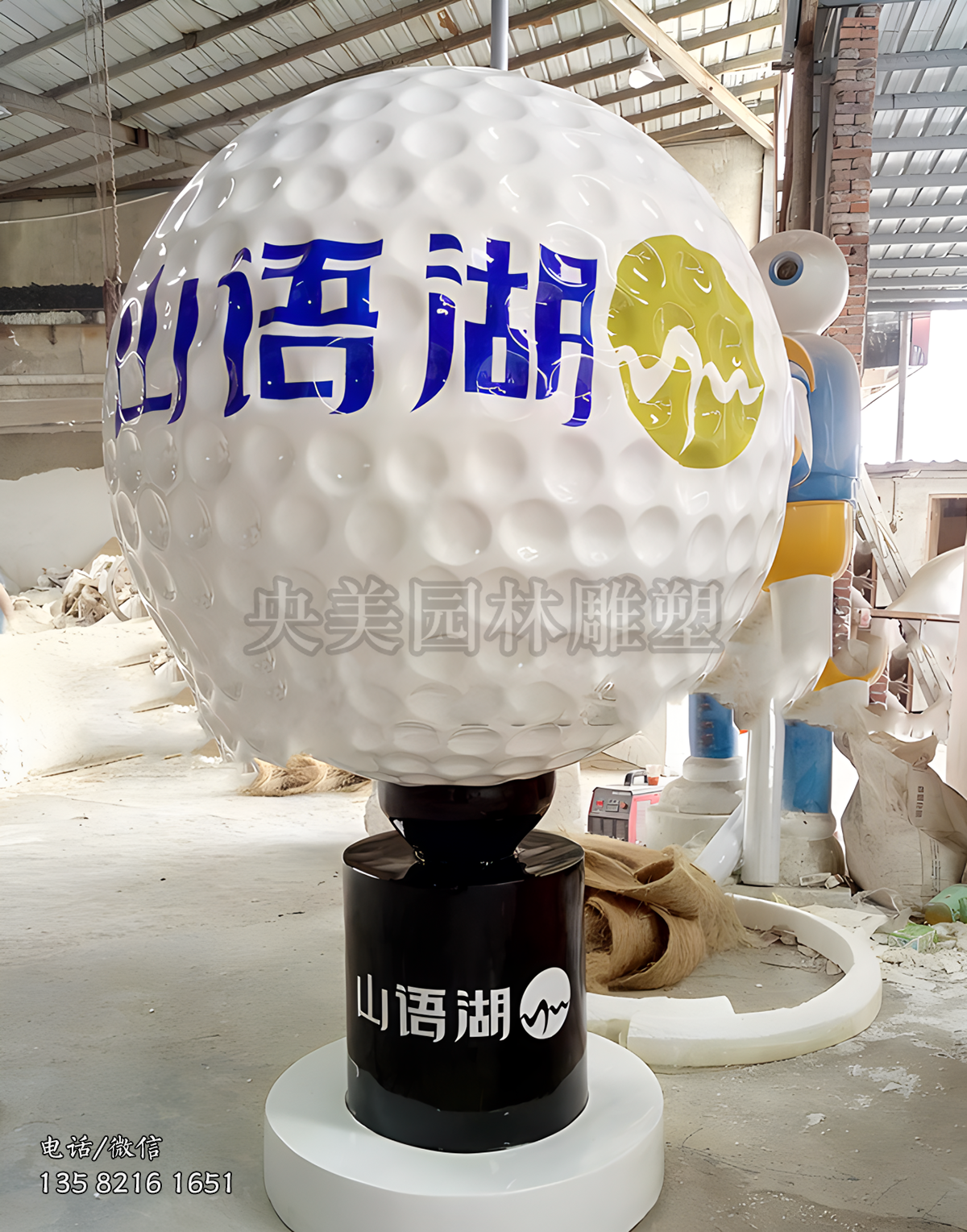 高爾夫球場(chǎng)高爾夫球雕塑標(biāo)識(shí)