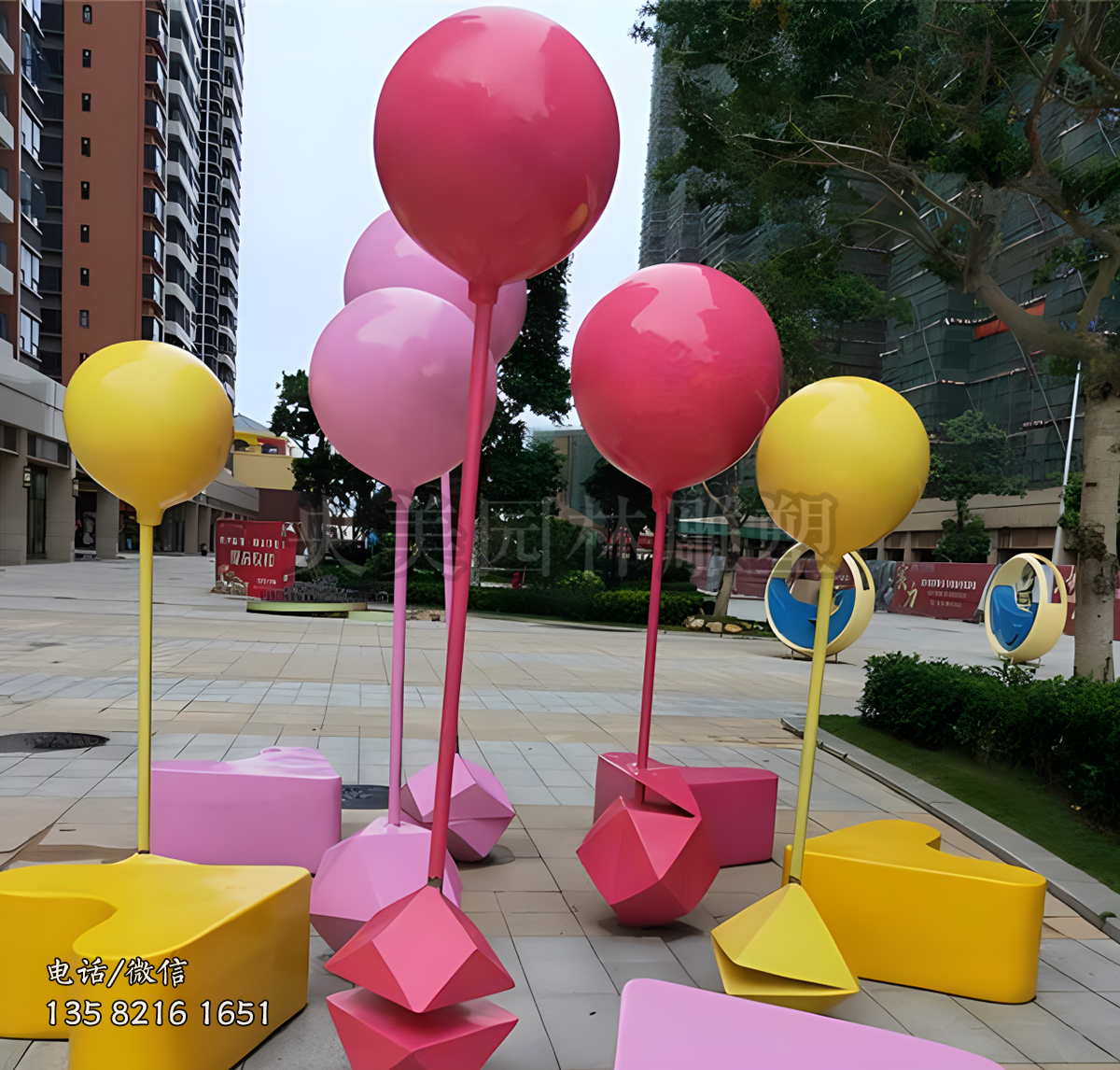 不銹鋼氣球美陳裝飾擺件