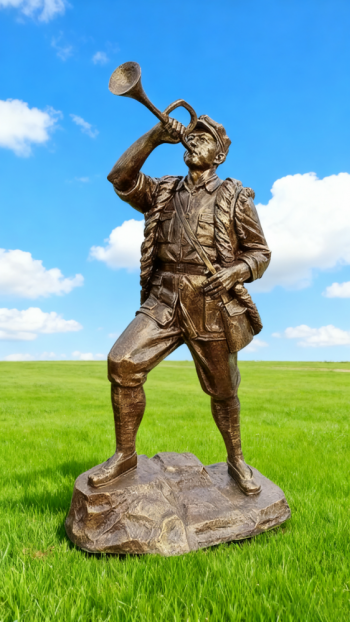 玻璃鋼仿銅紅軍雕塑 (2)