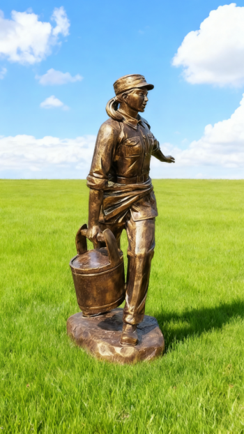 玻璃鋼仿銅紅軍雕塑 (54)