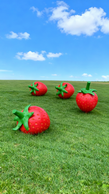 玻璃鋼仿真草莓雕塑 (10)