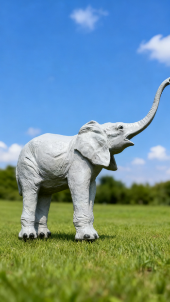 玻璃鋼仿真大象雕塑 (7)