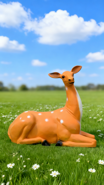 玻璃鋼仿真梅花鹿雕塑 (8)