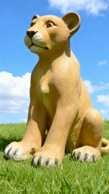 玻璃鋼仿真獅子雕塑 (8)