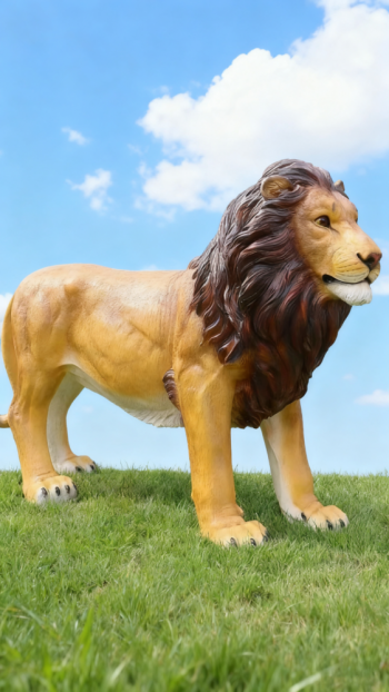 玻璃鋼仿真獅子雕塑 (17)