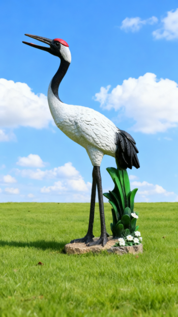玻璃鋼仿真仙鶴雕塑 (7)