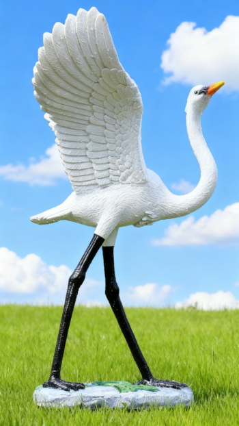 玻璃鋼仿真仙鶴雕塑 (10)