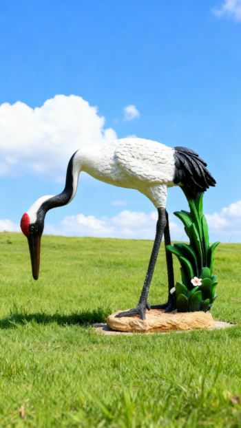 玻璃鋼仿真仙鶴雕塑 (16)