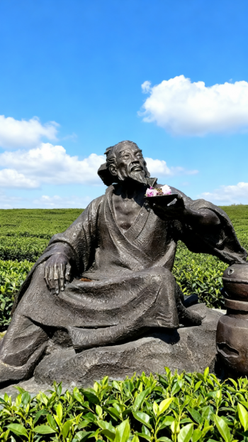 玻璃鋼陸羽雕塑