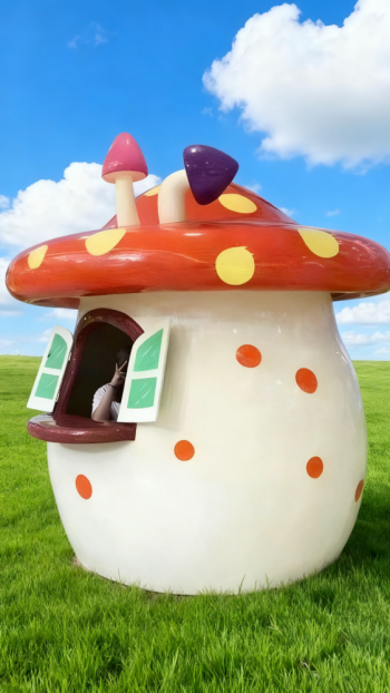 玻璃鋼卡通蘑菇屋 (14)