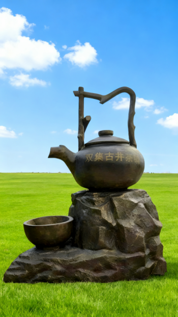 玻璃鋼茶壺茶杯景觀雕塑 (4)