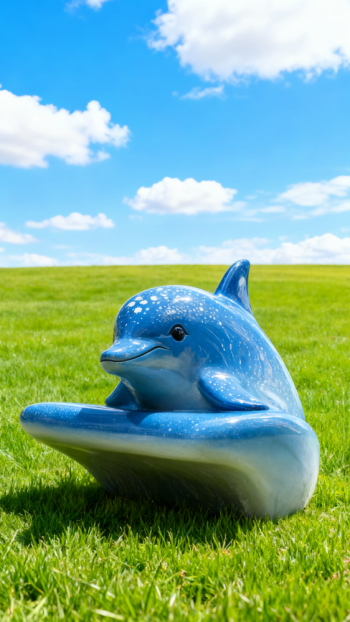 玻璃鋼海豚雕塑 (19)