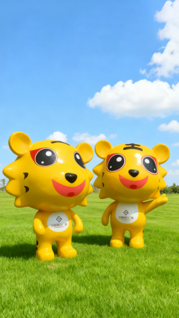 玻璃鋼卡通老虎雕塑 (4)