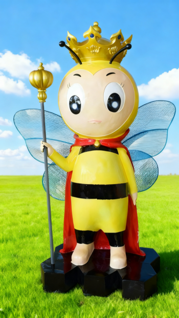 玻璃鋼卡通蜜蜂雕塑 (5)