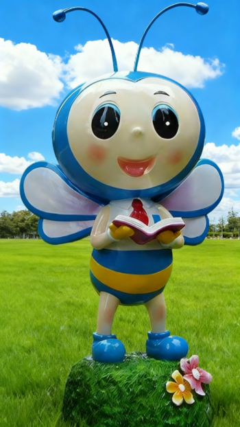 玻璃鋼卡通蜜蜂雕塑 (15)