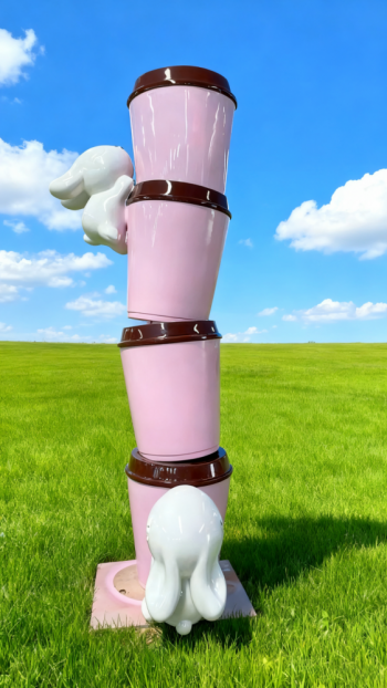 玻璃鋼仿真奶茶杯雕塑 (8)