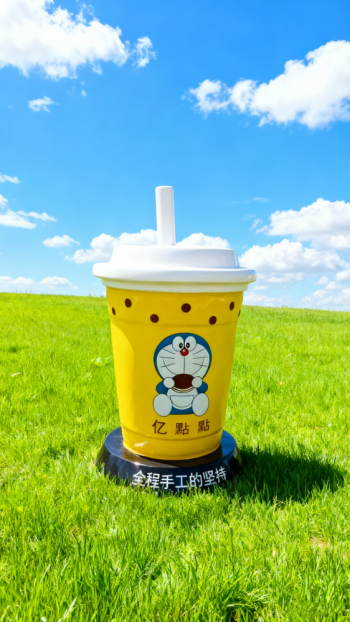 玻璃鋼仿真奶茶杯雕塑 (14)