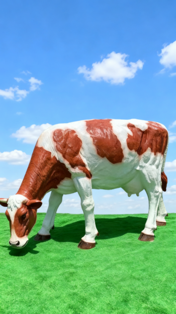 玻璃鋼奶牛雕塑 (3)