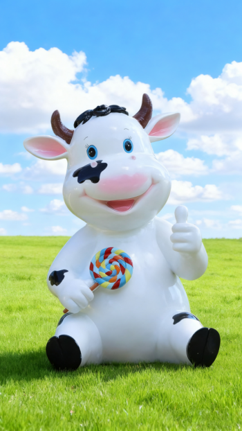 玻璃鋼奶牛雕塑 (23)