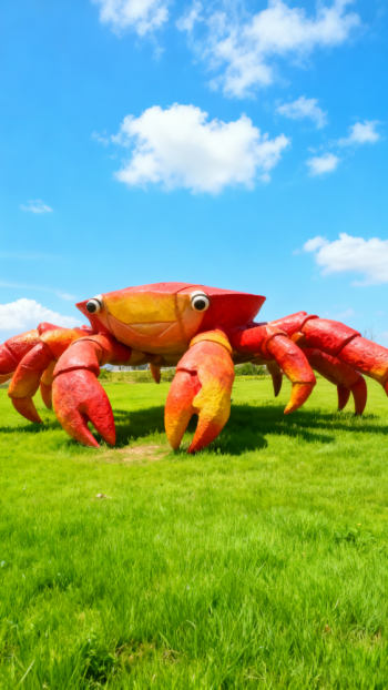 玻璃鋼螃蟹雕塑 (5)