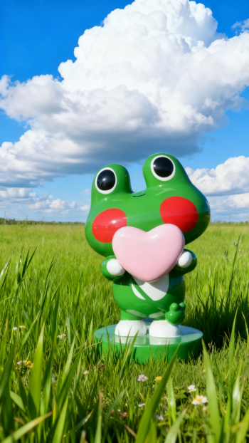 玻璃鋼青蛙雕塑 (1)