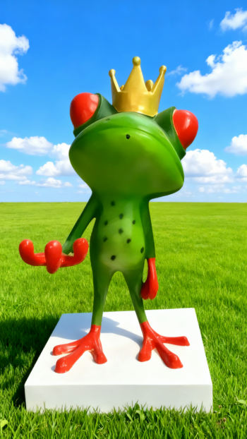 玻璃鋼青蛙雕塑 (14)