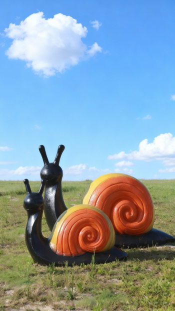 玻璃鋼蝸牛雕塑 (1)