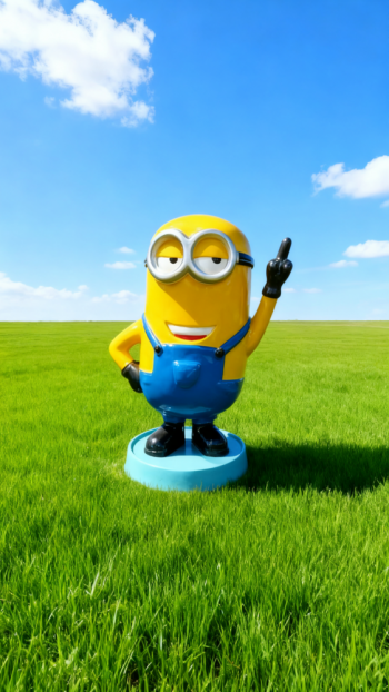 卡通小黃人雕塑 (10)