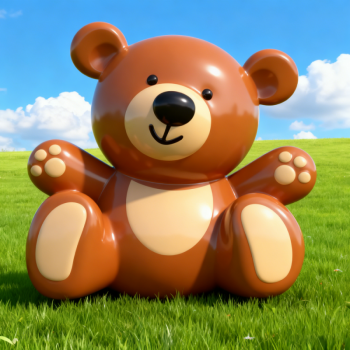 玻璃鋼卡通小熊雕塑