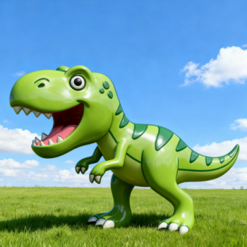 玻璃鋼卡通恐龍雕塑