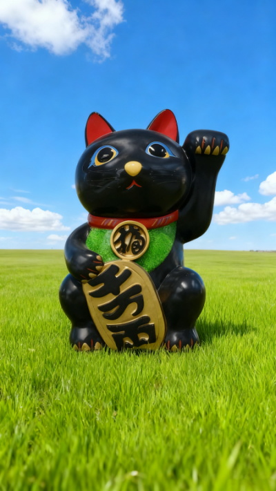 玻璃鋼招財貓雕塑 (15)