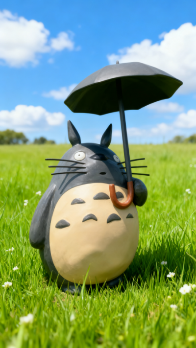 玻璃鋼龍貓雕塑 (2)