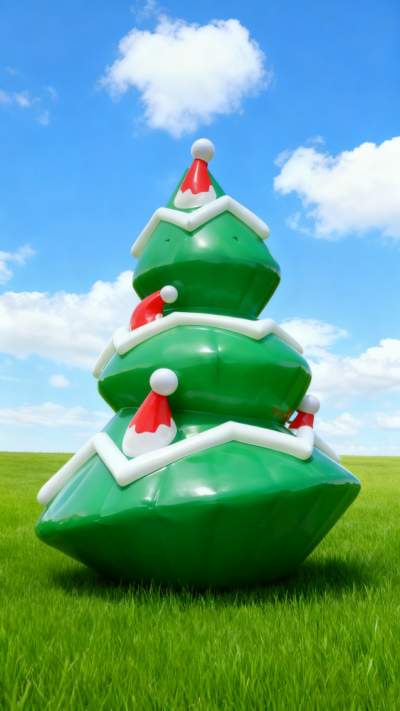 玻璃鋼圣誕樹美陳裝飾雕塑