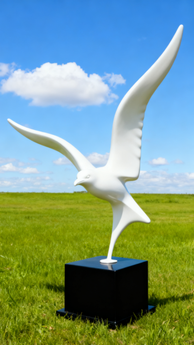 抽象玻璃鋼海鷗藝術雕塑裝飾擺件