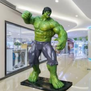 綠巨人 玻璃鋼卡通動漫人物復(fù)仇者聯(lián)盟