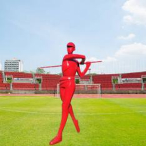 打高爾夫球 玻璃鋼體育運動人物