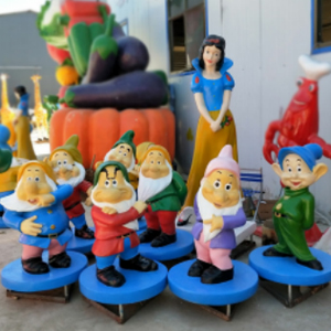 白雪公主和七個小矮人 玻璃鋼