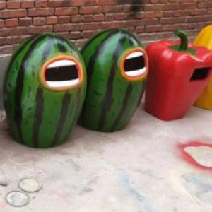 果蔬垃圾桶玻璃鋼創(chuàng)意